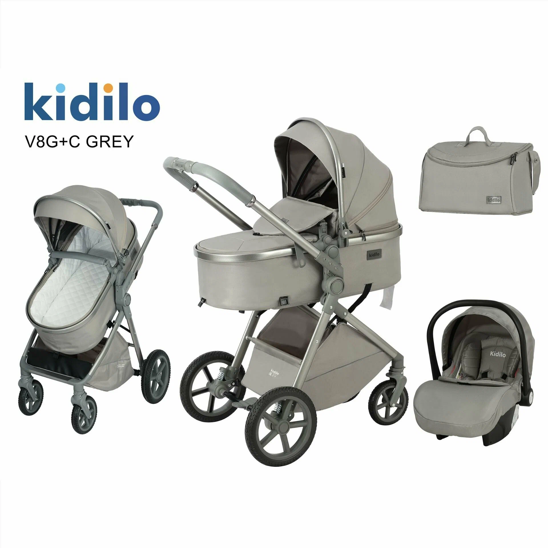 Pack Poussette V8G C Universelle 3en1 Kidilo Confort GoB b ma