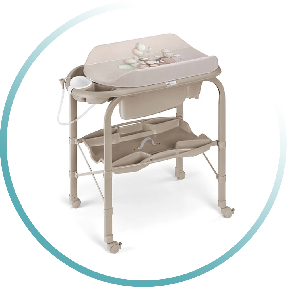 Baignoire et table à langer