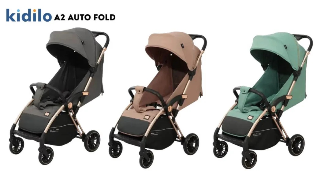 Poussette Kidilo A2 pliable automatiquement - Pliage compact GoBebe Maroc