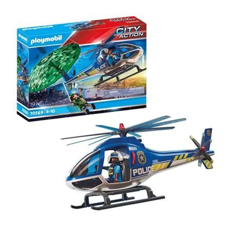 Hélicoptère de police et parachutiste 70569 – Playmobil
