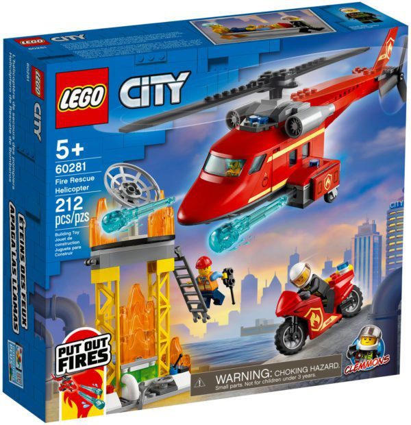 L’hélicoptère de secours des pompiers – Lego