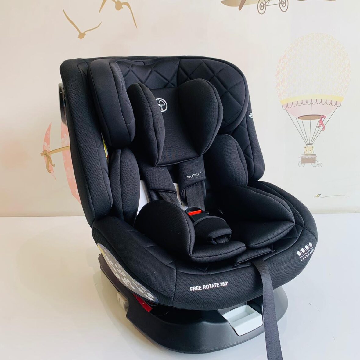 Siège auto rotatif isofix groupe 0/1/2/3 – Burbay