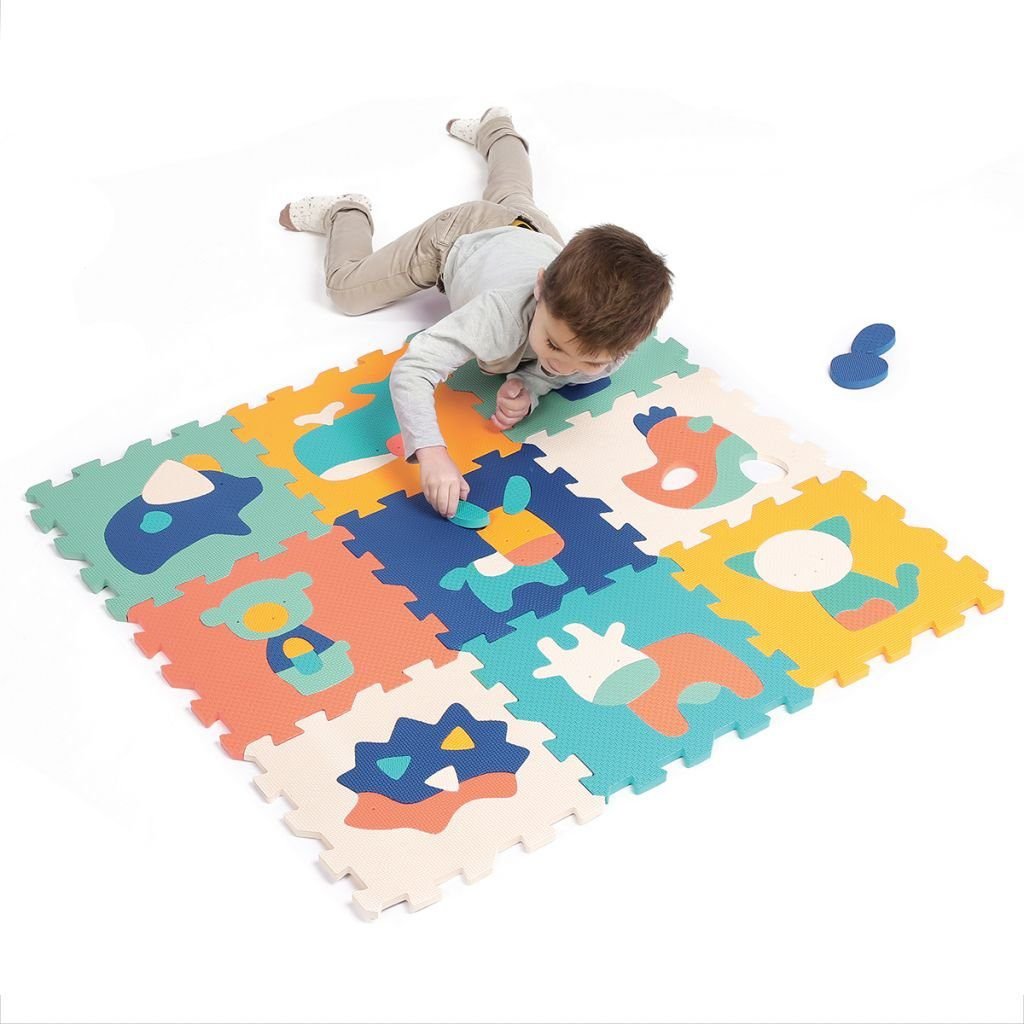 Tapis 9dalles animaux 90x90x1.2 cm- Ludi