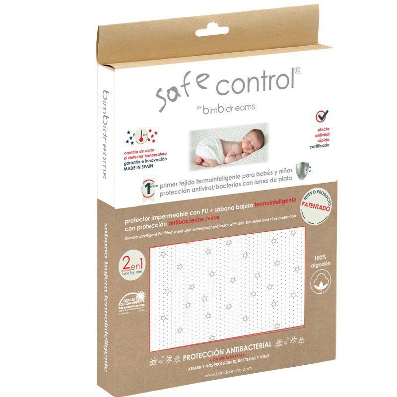 Drap-housse 2 & 1 Lit & bébé antibacterial safe control – BimbiDreams