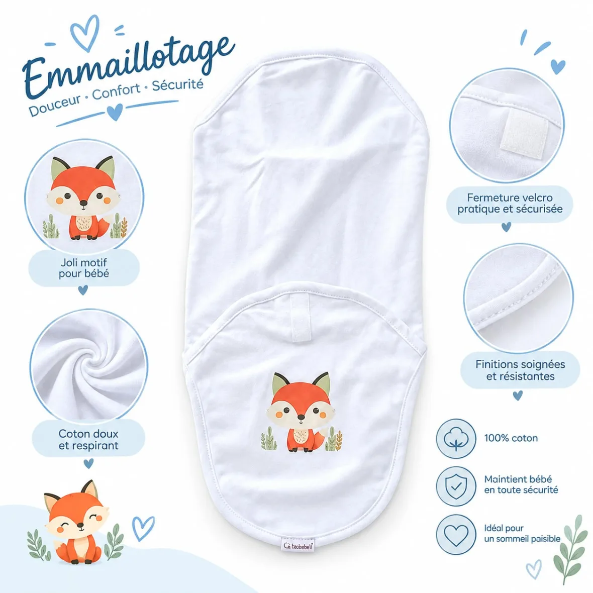 emmaillotage blanche