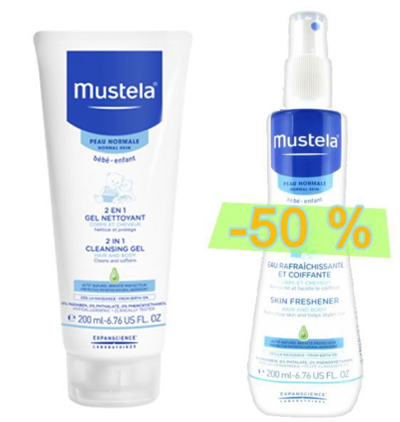 Offre spéciale : 2en1 Nettoyage + Eau rafraichissante – Mustela