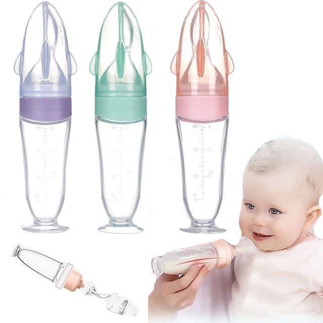 Cuillère alimentaire en silicone 120ml – Only baby
