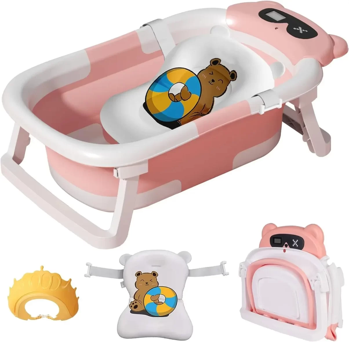 Baignoire pliable avec coussin et thermomètre BAT08 – My bébé