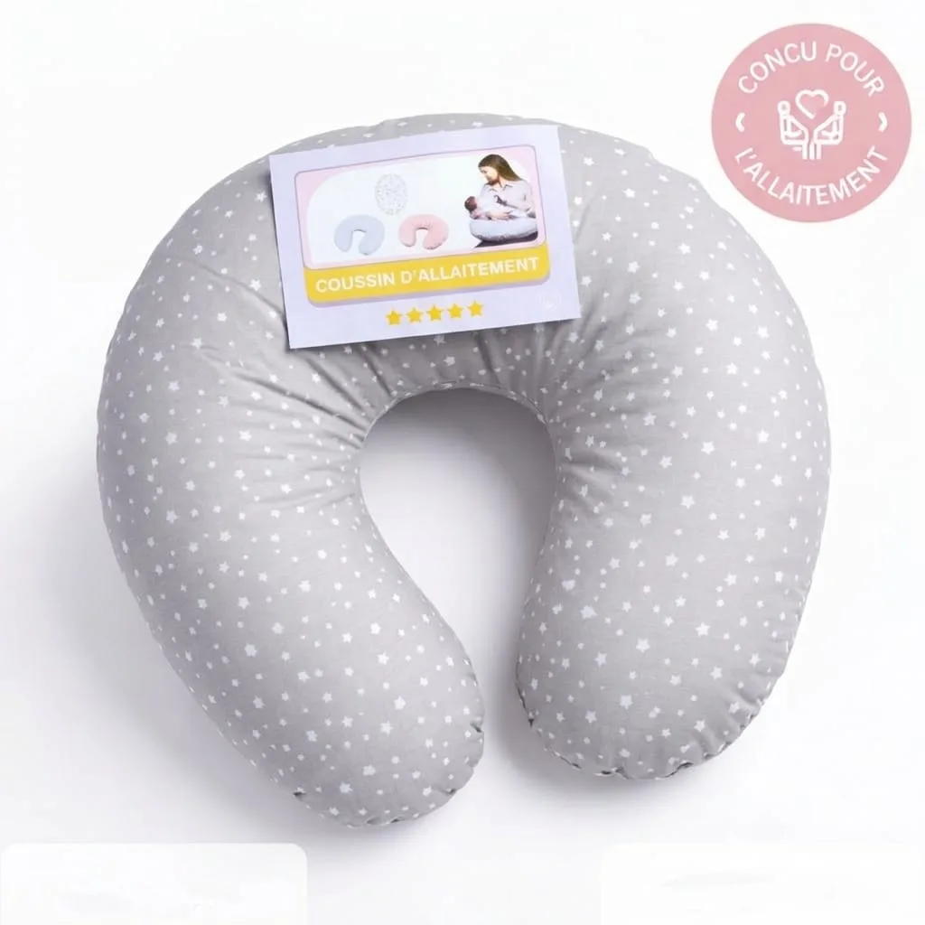 coussin d’allaitement multifonctions beige gobebe maroc