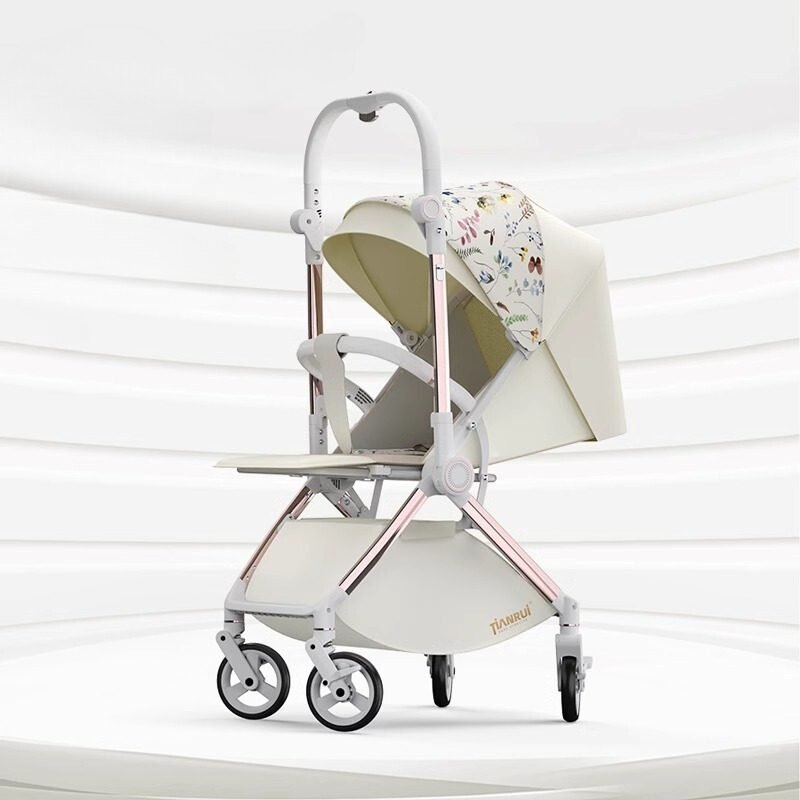 Poussette-legere-reversible-Tianrui-beige-2