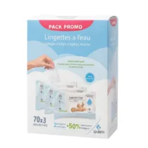 pack lingettes à l'eau 70x3 - gilbert gobébé.ma