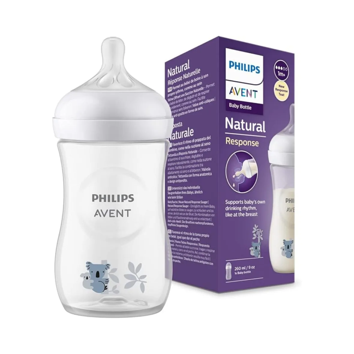 Biberon Natural response 260ml Koala – Avent