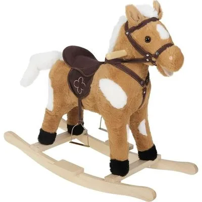 Cheval à Bascule en Peluche GM
