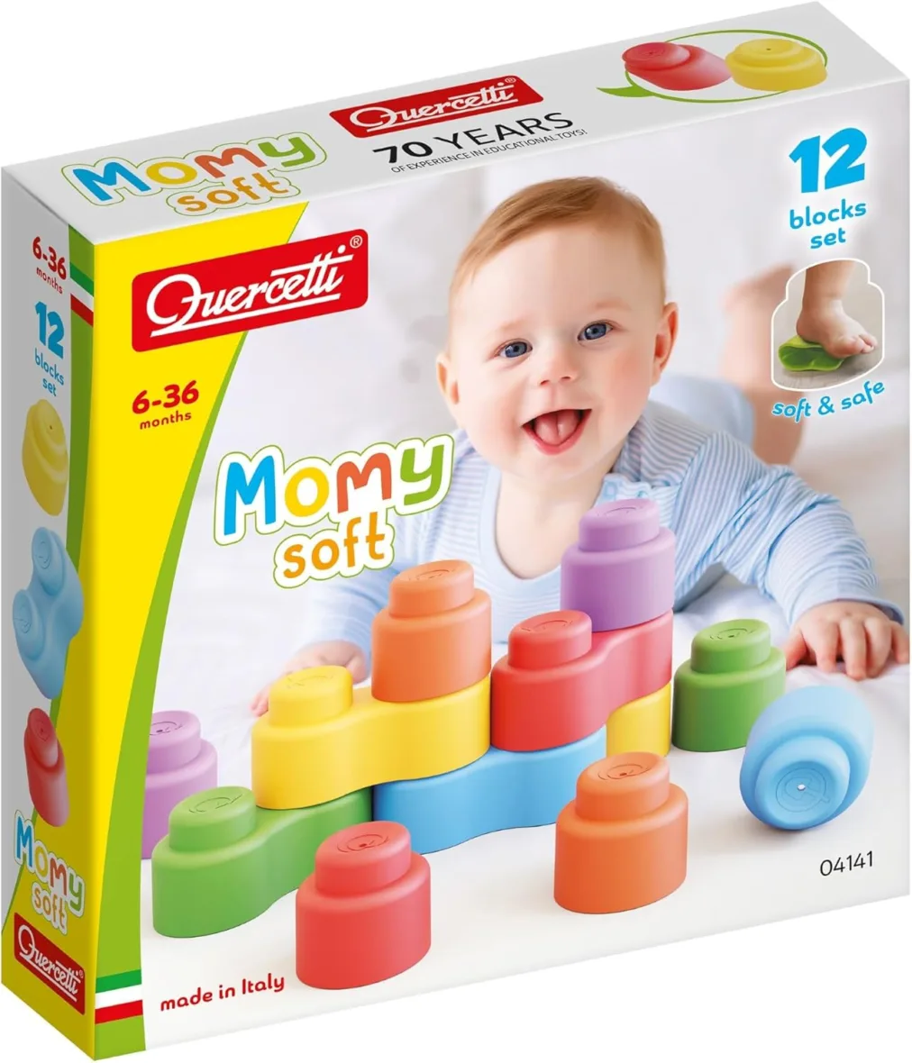 Blocs de Construction Momy Soft 12 pcs – Quercetti