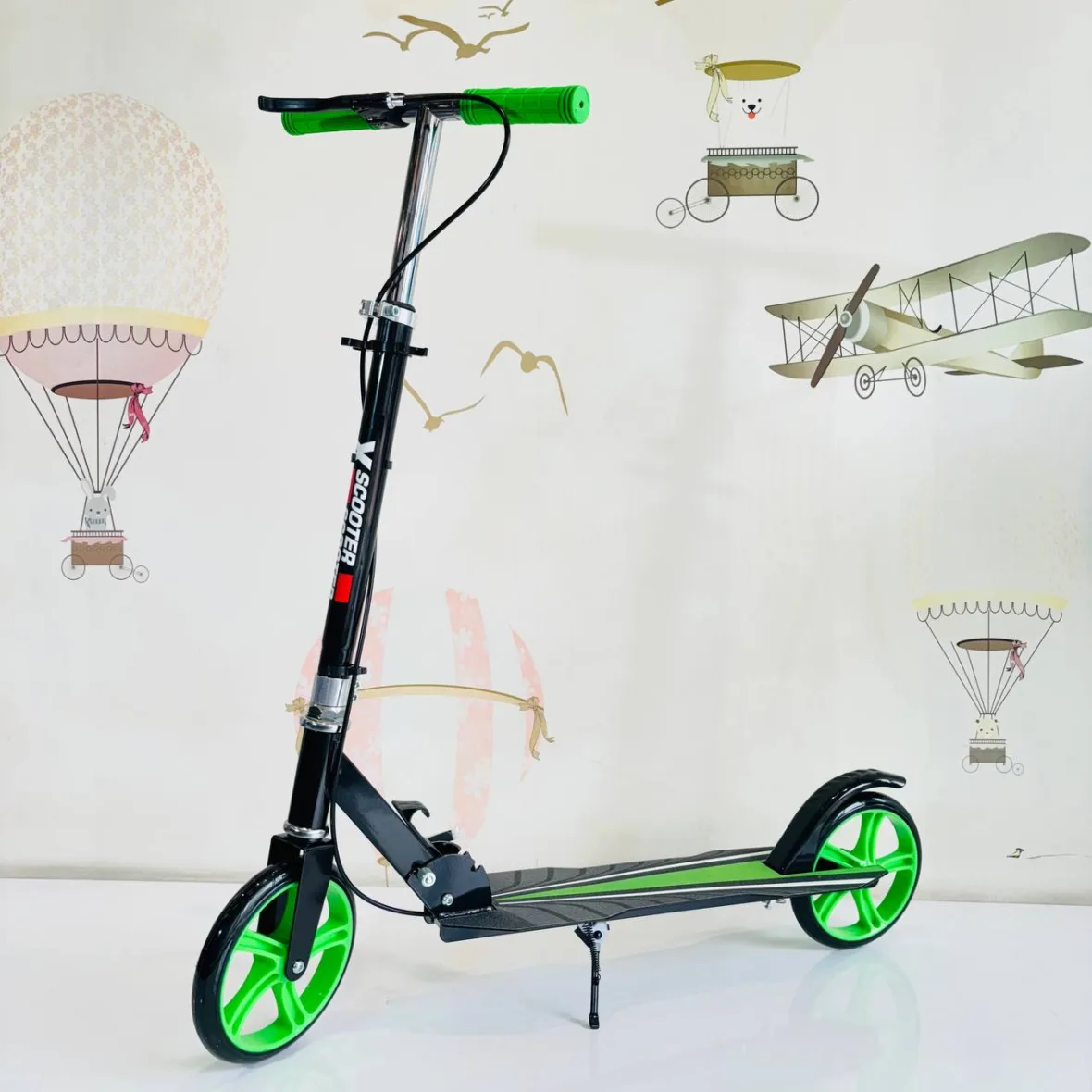 trottinette-pliable-compacte-xl-vert