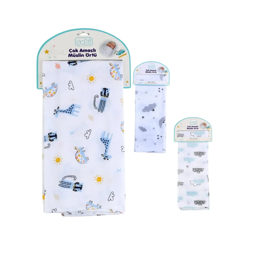 Couverture en mousseline multi-usage – Sebi