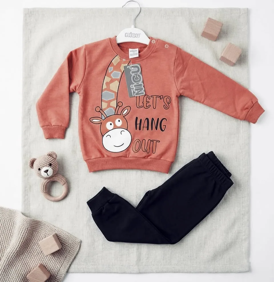 ensemble bébé giraffe rose noire – nicukids gobebe