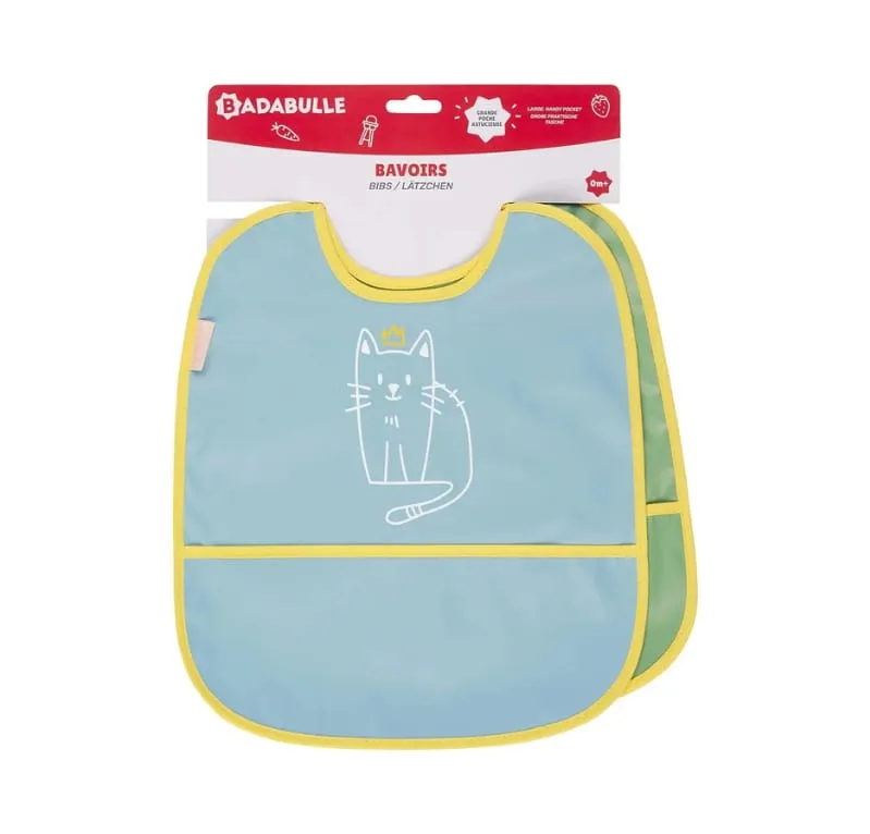 Lot de 2 Bavoirs Sans Manches – Badabulle