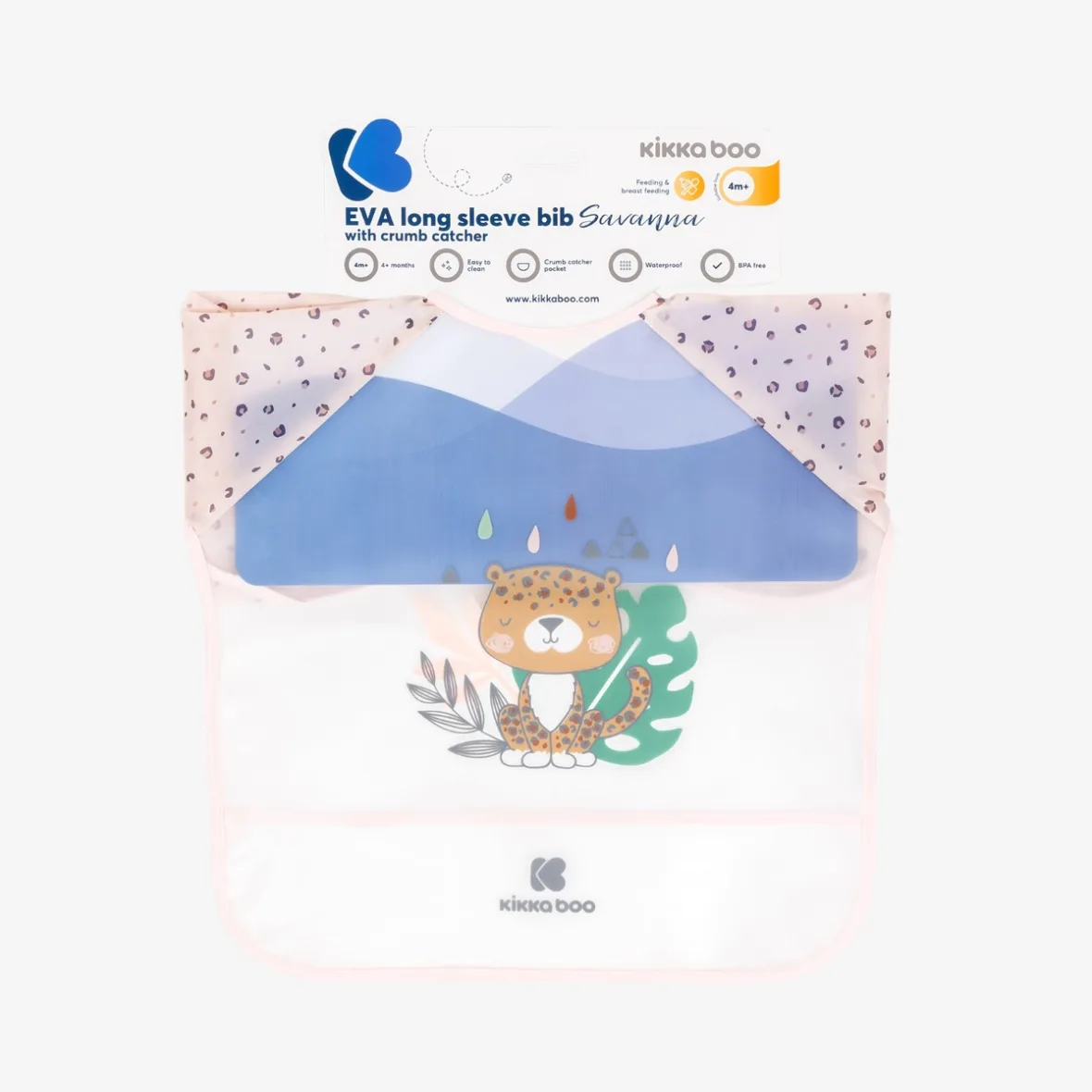 Bavoir à Manches Longues Еva Rose – Kikkaboo