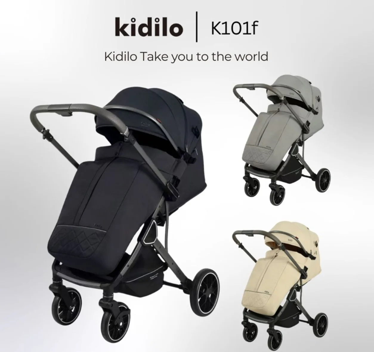 Poussette Compacte Avec Couvre-Jambe K101F – Kidilo