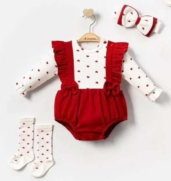 Ensemble Barboteuse Fille Mignone 3 Pièces – Cayzen