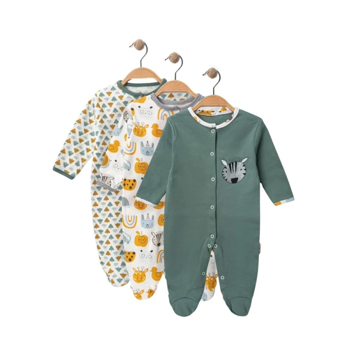 Grenouillères Garçon en Coton Motif Animal – Midirik