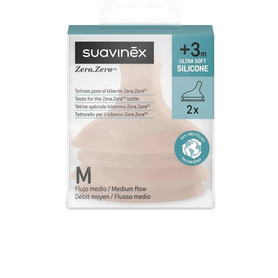 Lot de 2 tétines Zero Zero M Light 3m+ – Suavinex