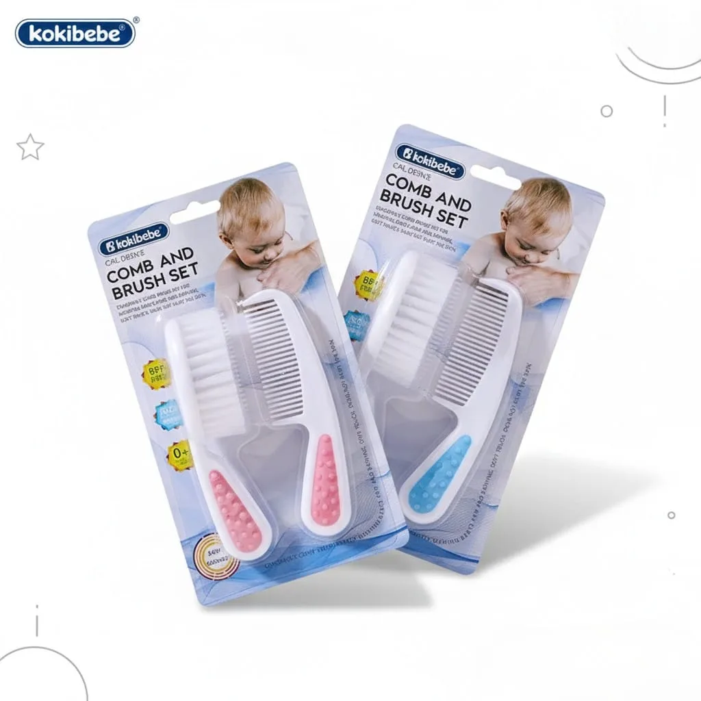 Pack brosse et peigne à cheveux bébé – Kokibebe