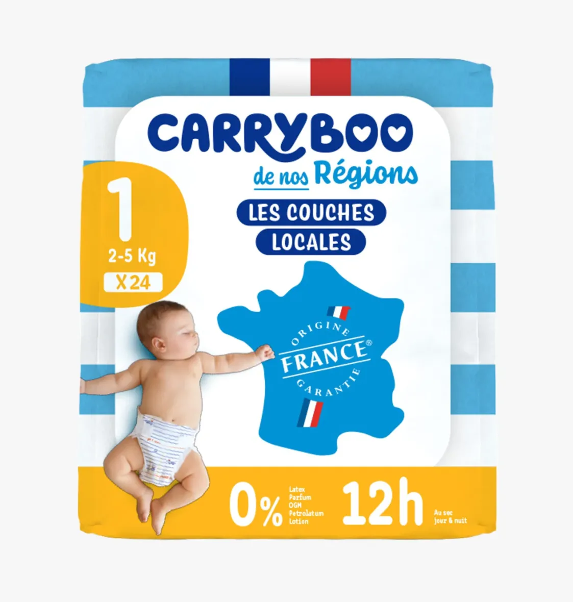 Couches écologiques taille1 (2-5kg) 24 unités – Carryboo