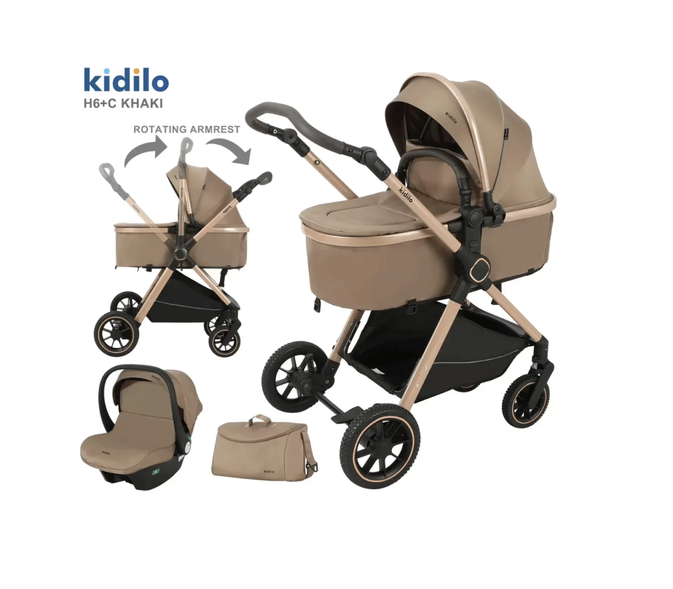 Pack Poussette H6+C – Kidilo
