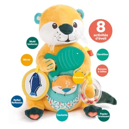Peluche d’activités Maman Loutre – Ludi