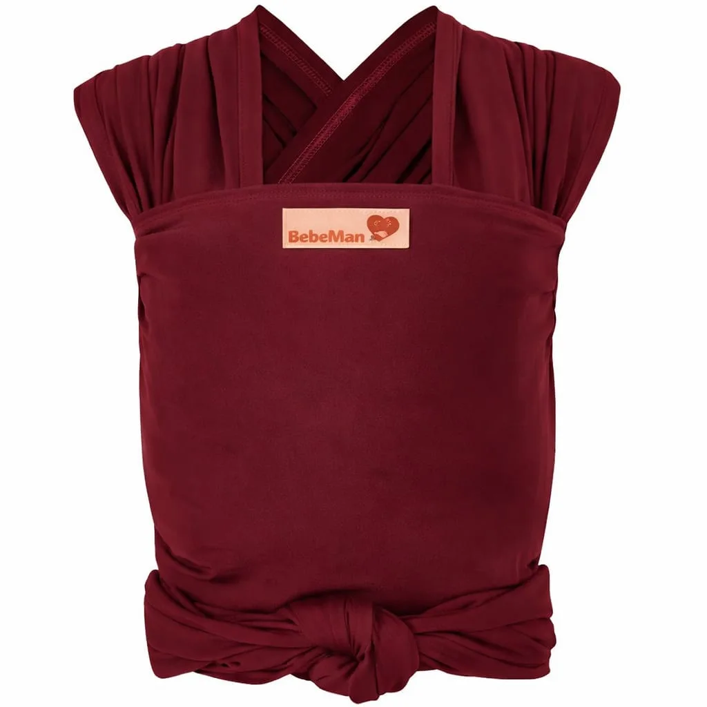 écharpe de portage physiologique rouge – bebemam maroc
