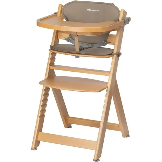 Chaise haute Timba avec coussin natural wood – Bebeconfort