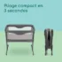 berceau cododo amara 2en1 tinted graphite - bébé confort maroc