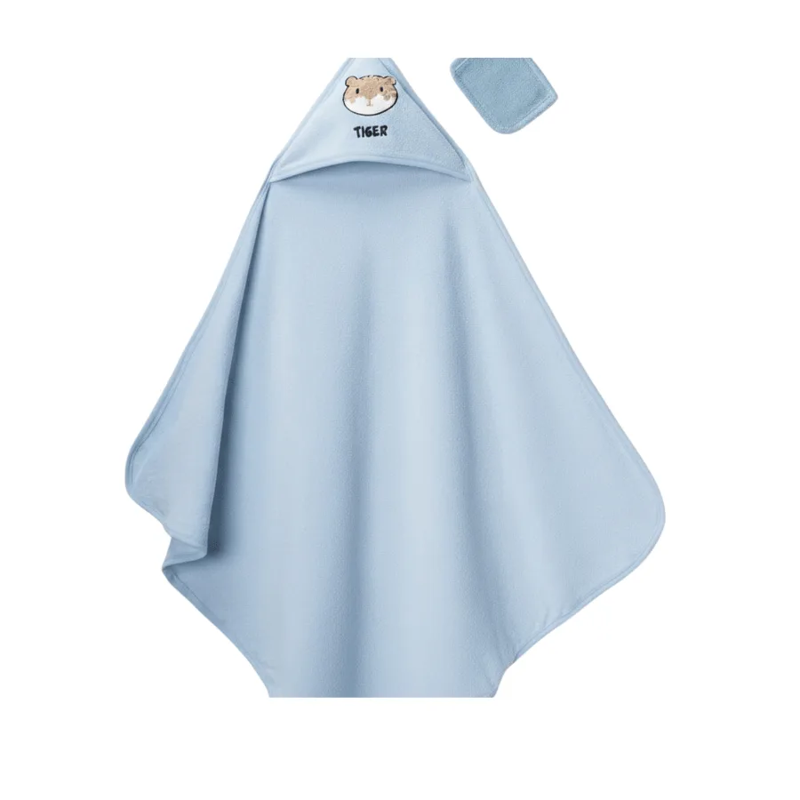 Cape de bain avec gant motif tigre – Gulunce Baby