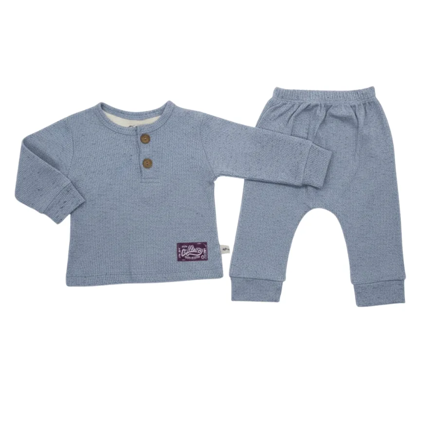 ensemble confortable 2 pièces bleu – aybus baby maroc