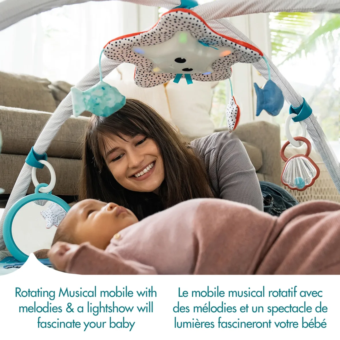 tapis d’éveil en tissu gymini océan gobébé.ma