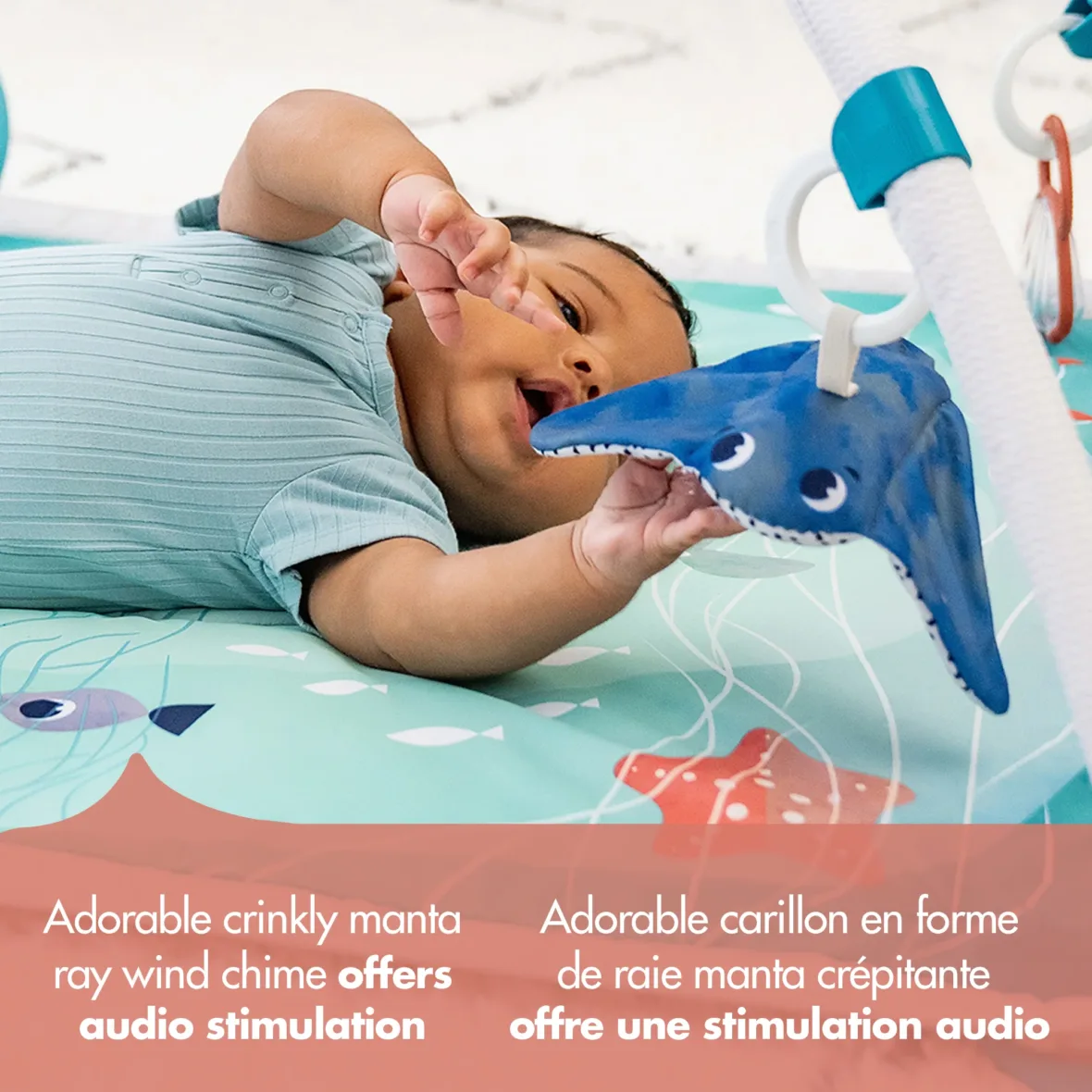 tapis d’éveil en tissu océan – tiny love gobébé.ma