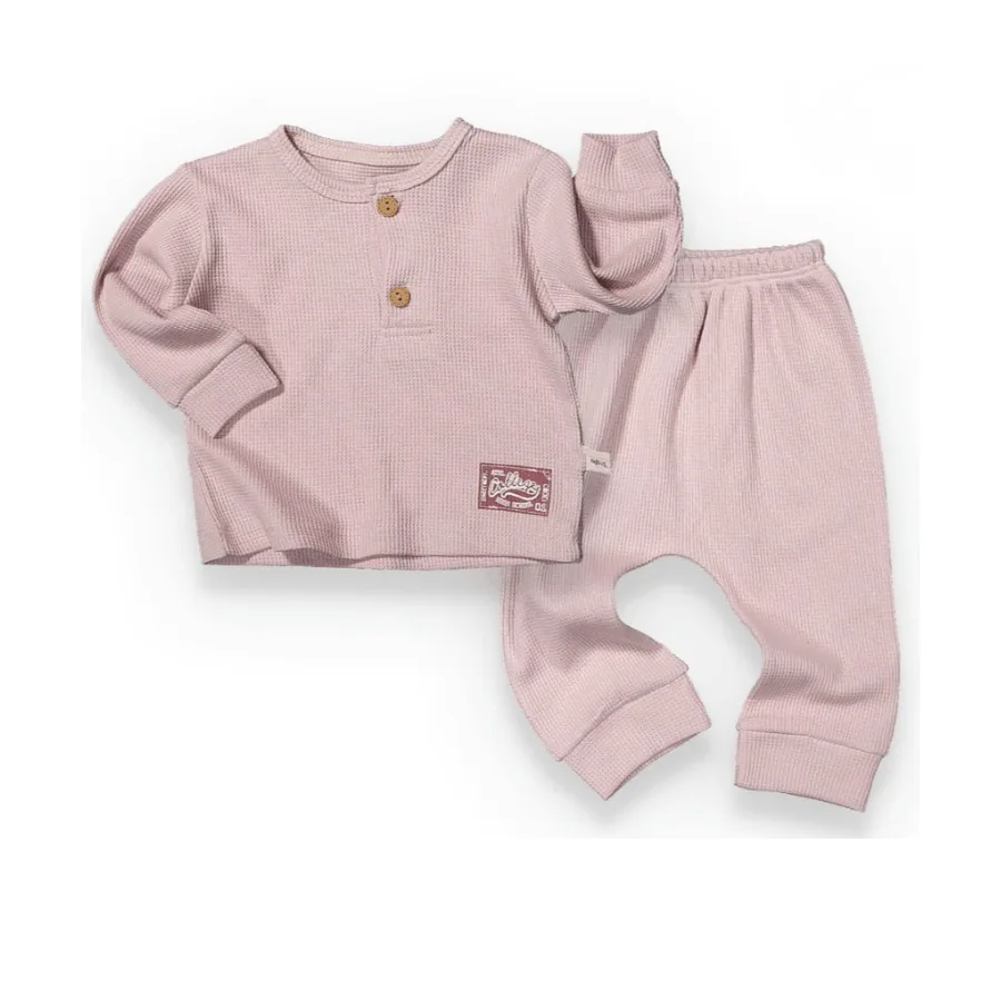 vêtement fille confortable 2 pièces mauve – aybus baby maroc