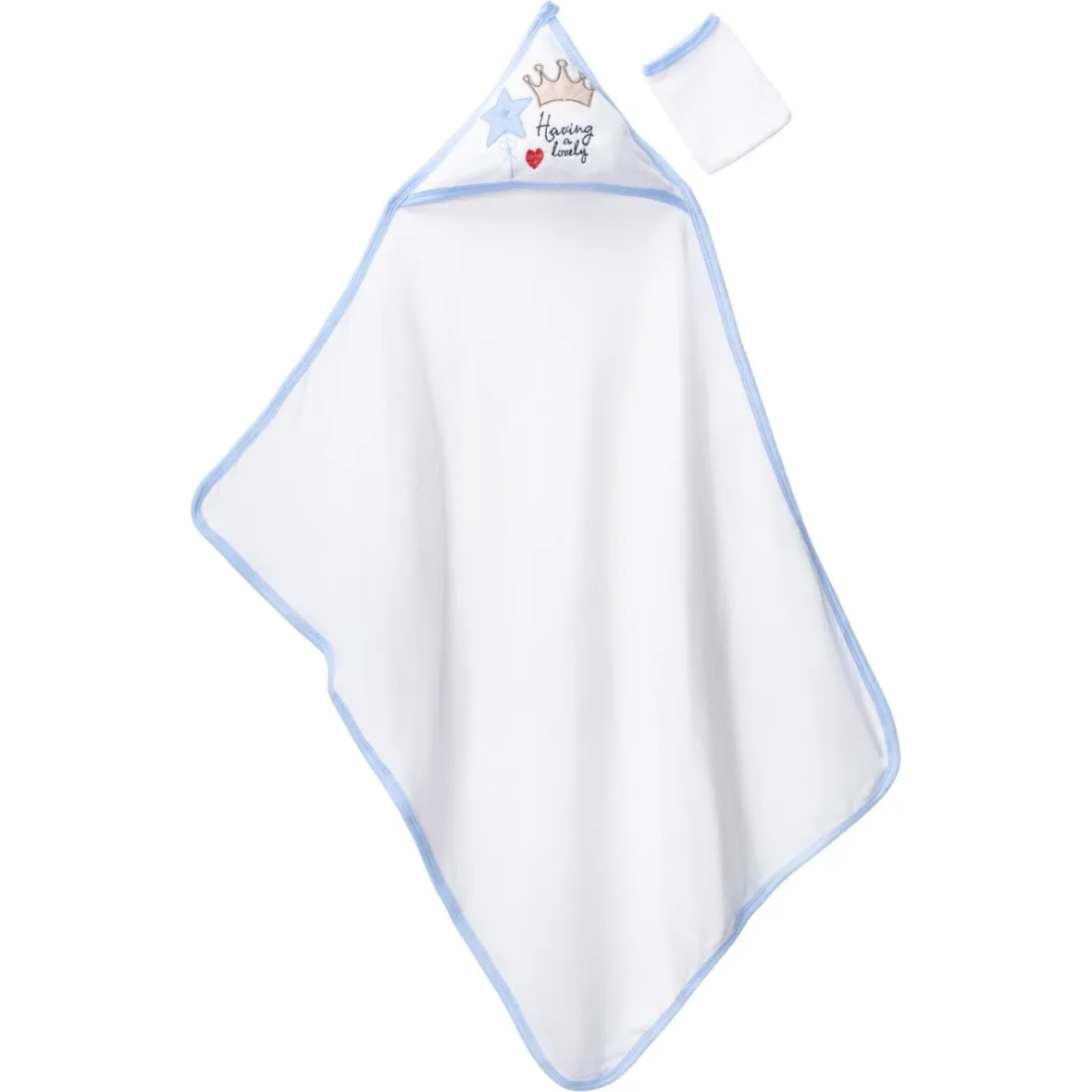 Cape de bain avec gant couronne – Gulunce Baby
