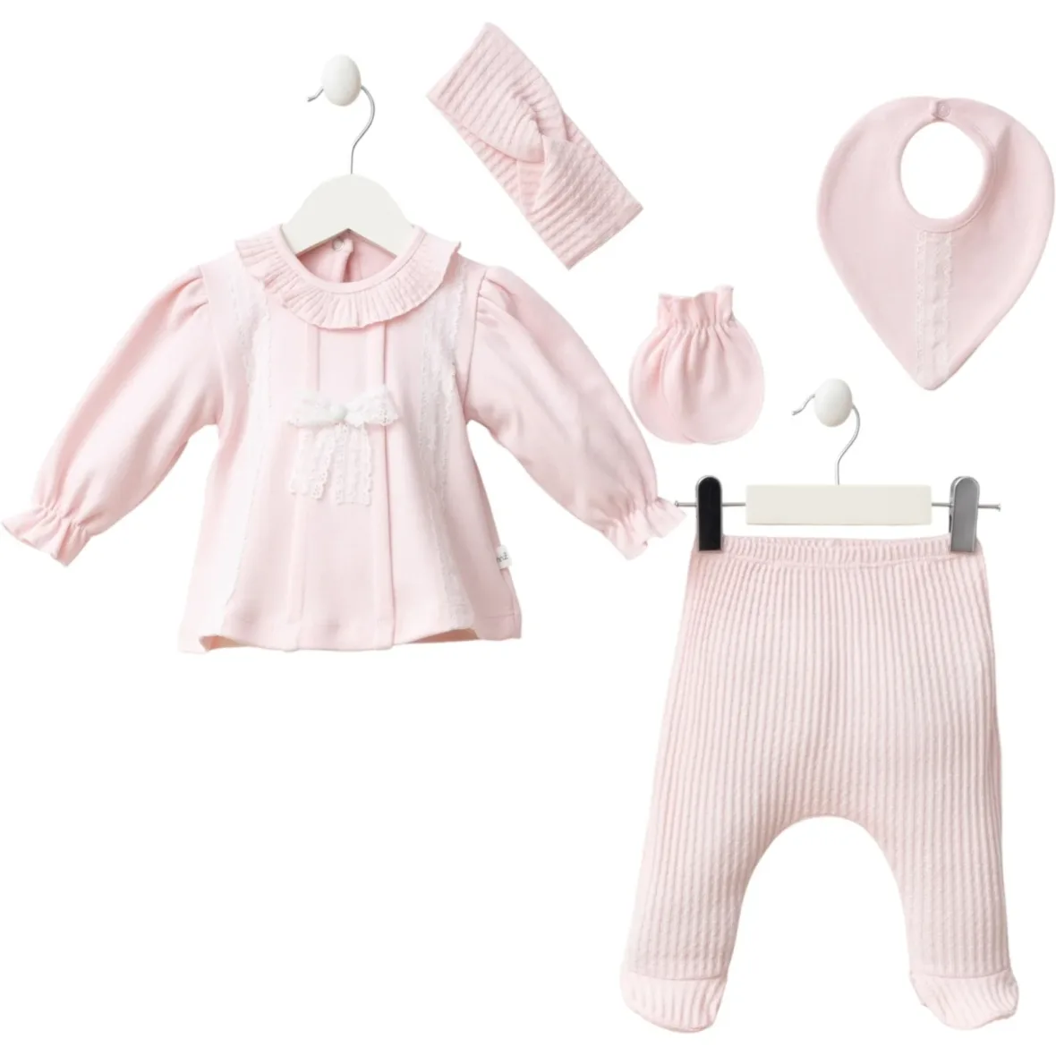 coffret-5-Pieces-fille-0-3mois-rose-mini-zeyn-maroc