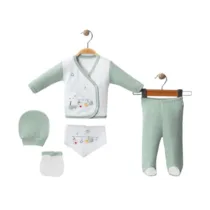 ensemble sortie de maternité 5 pièces doux et complet gobébé.ma