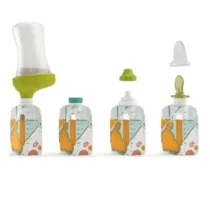 kit de gourdes complet pour remplir et conserver les repas de bébé maroc