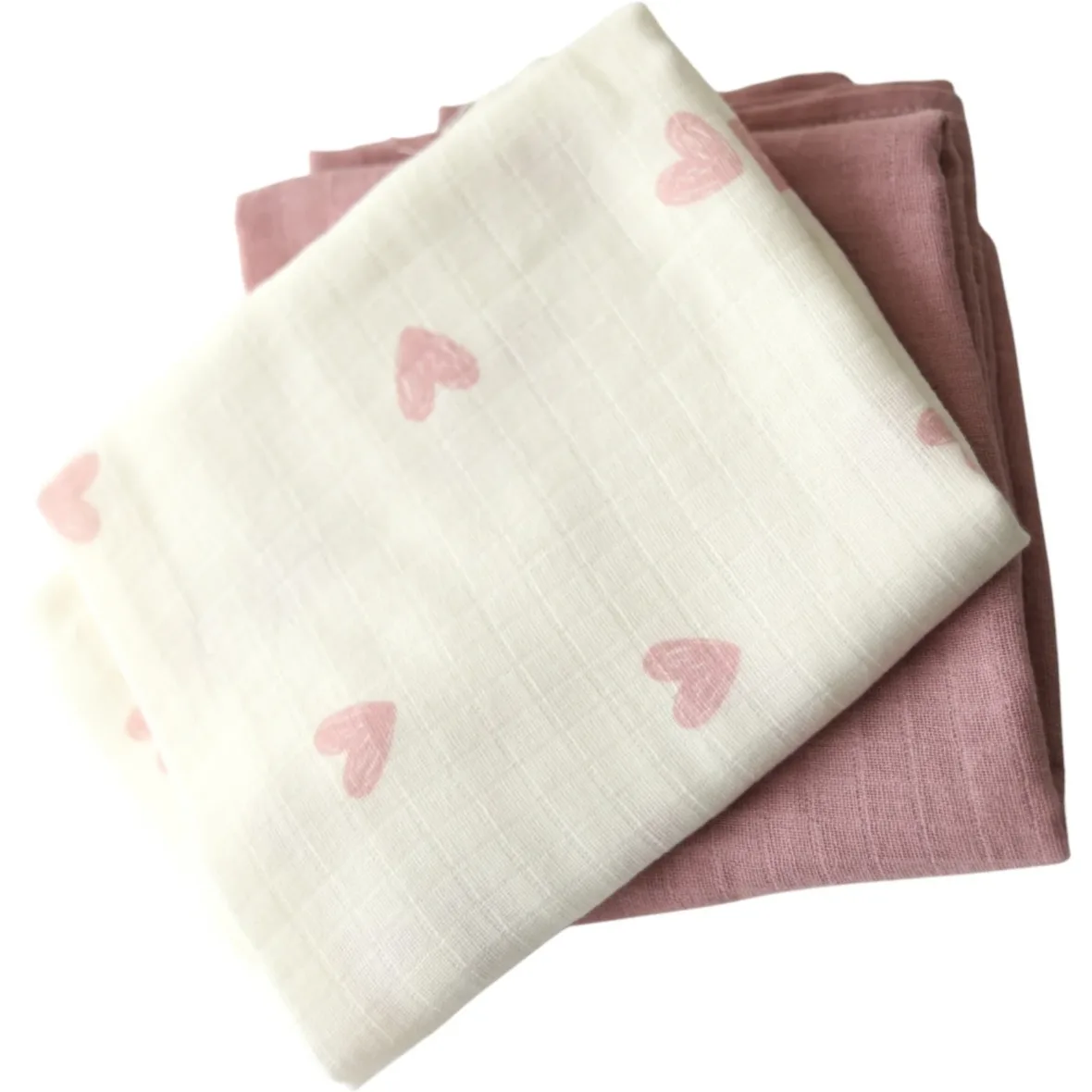 lot-de-2-couvertures-mousseline-100-coton-rose-doux-maroc-