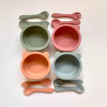 set repas bébé en silicone alimentaire maroc