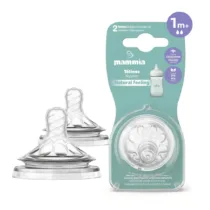 lot de 2 tétines natural feeling en silicone alimentaire - mammia gobebe.ma