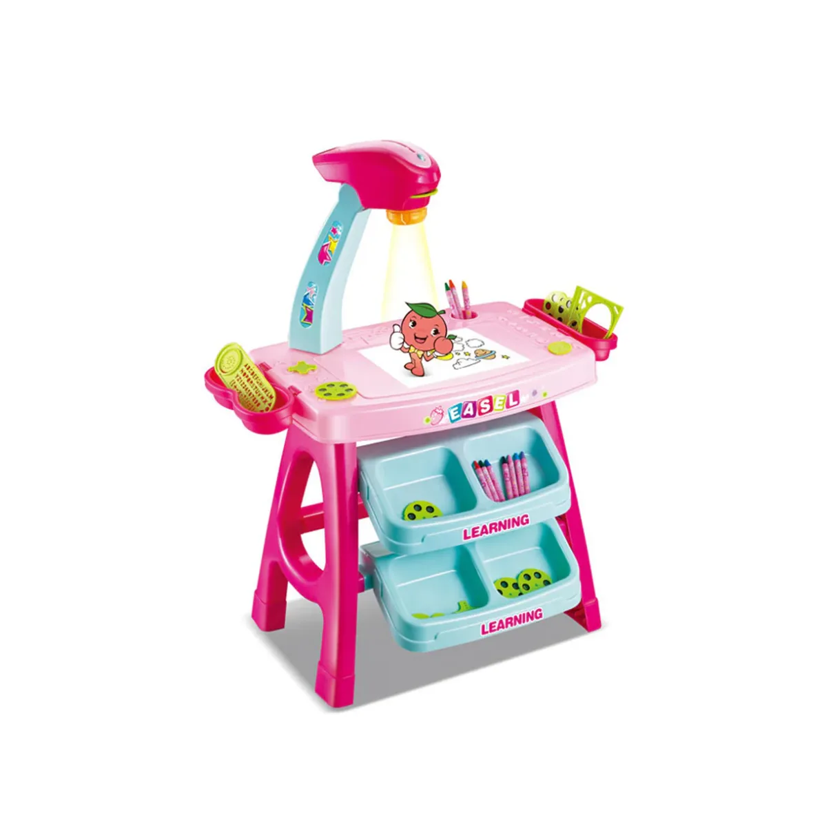 Table d’apprentissage avec projecteur pour enfants