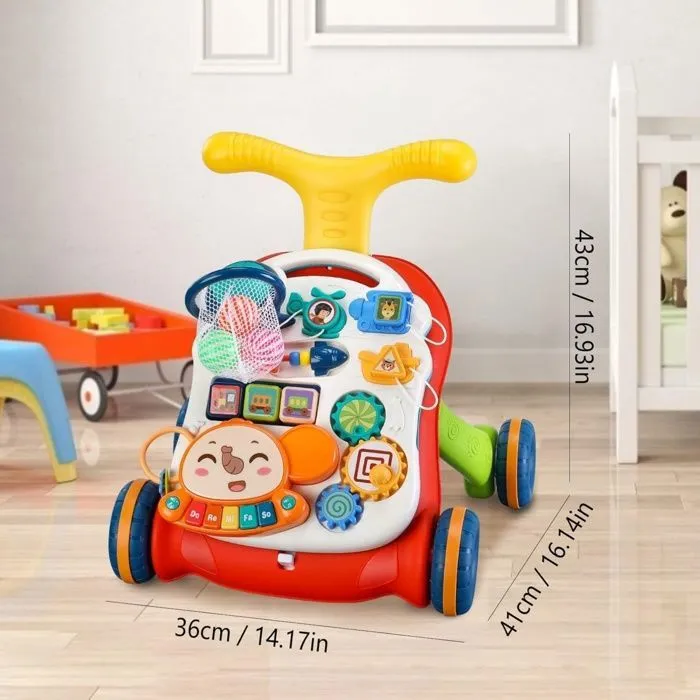 dimension trotteur multifonctionnel et interactif 3 en1 – kikkaboo maroc