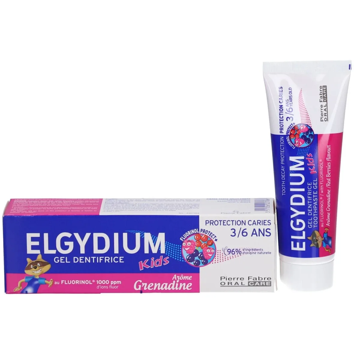 PROMO ELGYDIUM Kids Gel Dentifrice Grenadine 3/6 Ans – Protection Caries
