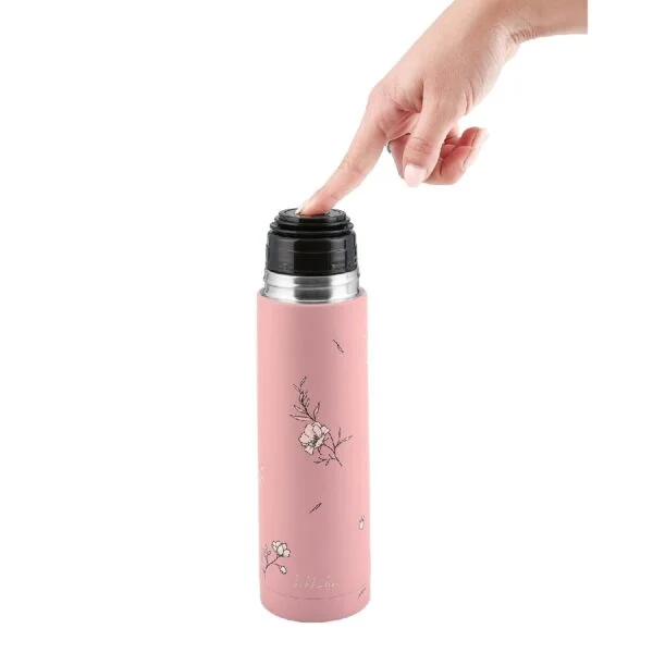 gourde-isotherme-flora-500ml-blush-kikkaboo-gobebe.ma_